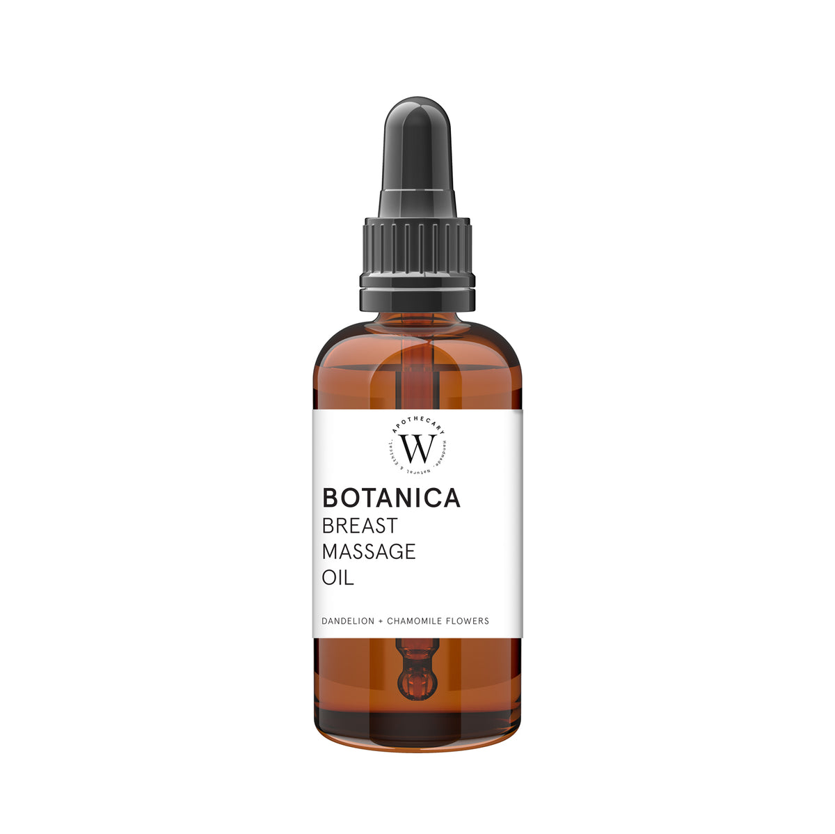 BOTANICA BREAST MASSAGE OIL - with Dandelion + Chamomile Flowers - WONDERVELD APOTHECARY