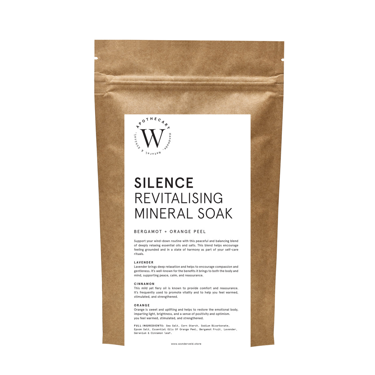 SILENCE - Revitalising Mineral Soak - WONDERVELD APOTHECARY