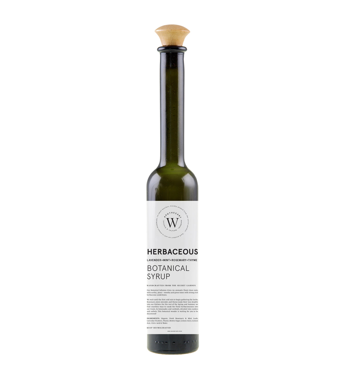 HERBACEOUS Lavender+Mint+Rosemary+Thyme BOTANICAL SYRUP - WONDERVELD APOTHECARY